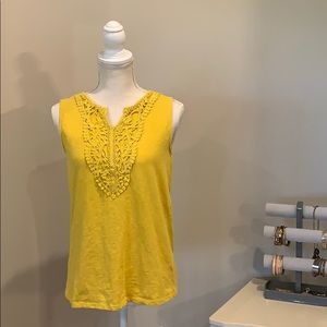 Grace Elements Mustard Sz. S laced tank